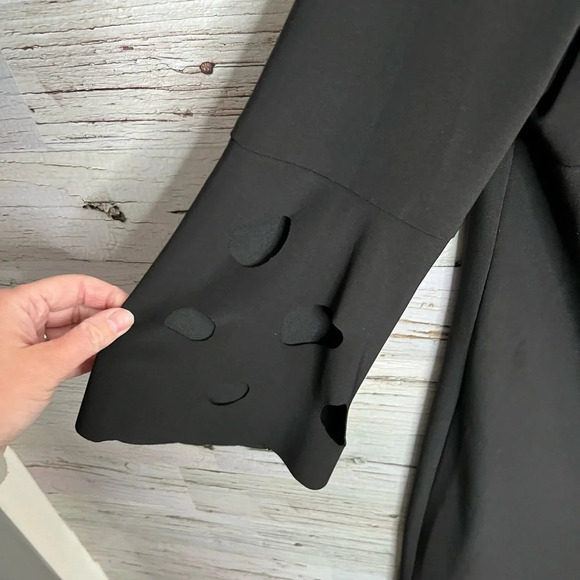 21.  Cartise black midi dress size 10 cut out detail - Picture 2 of 9